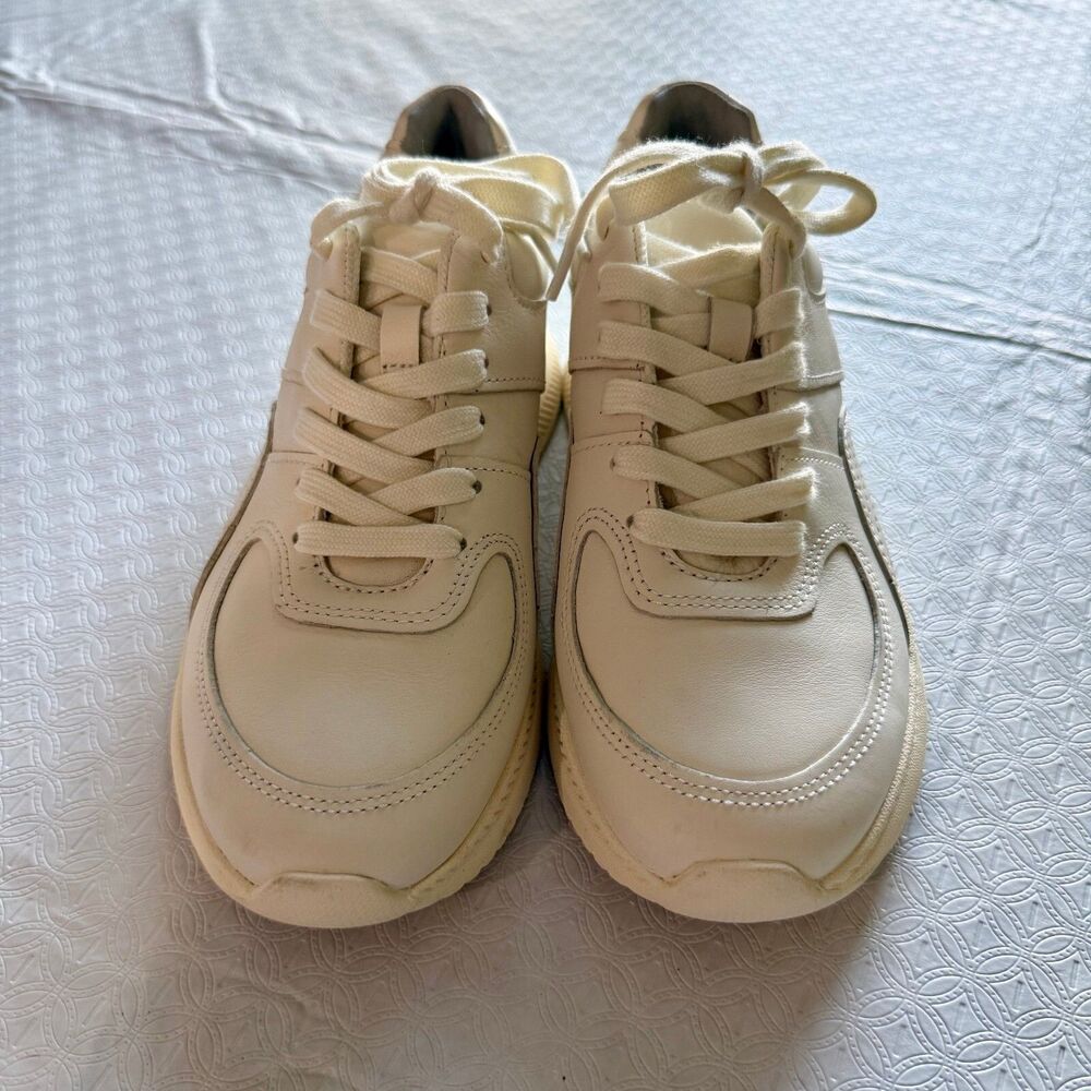 Everlane White Leather Sneakers Girls 4Y - Picture 5 of 9